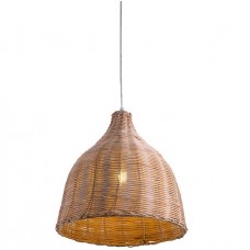 Φωτιστικό Κρεμαστό Μονόφωτο Φ35cm E27 230V Ψάθινο 955WOODY/2